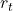  r_{t} 