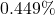  0.449\% 