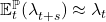  {\mathbb{E}_{t}^{\mathbb{P}}(\lambda}_{t + s}) \approx \lambda_{t} 
