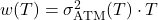  w(T) = \sigma_{\text{ATM}}^2(T) \cdot T 