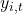  y_{i,t} 