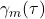  \gamma_{m}(\tau) 