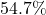  54.7\% 