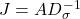  J=AD_{\sigma}^{-1} 