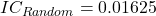 IC_{Random} = 0.01625 
