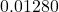  0.01280 