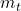  m_{t}\ 