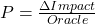  P = \frac{\Delta Impact}{Oracle} 