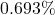  0.693\% 