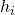  h_{i} 