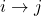  i \rightarrow j 