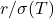 r/\sigma(T)