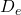 D_{e}