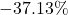  - 37.13\% 
