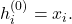  h_{i}^{(0)} = x_{i}. 