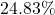  24.83\% 