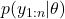p(y_{1:n}|\theta)