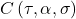  C\left( \tau,\alpha,\sigma \right) 