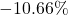  - 10.66\% 