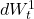  dW_{t}^{1} 