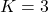  K = 3 