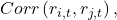  Corr\left( r_{i,t},r_{j,t} \right), 